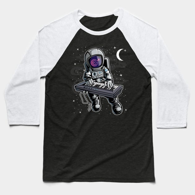 Astronaut Organ Evergrow EGC Coin To The Moon Crypto Token Cryptocurrency Blockchain Wallet Birthday Gift For Men Women Kids Baseball T-Shirt by Thingking About